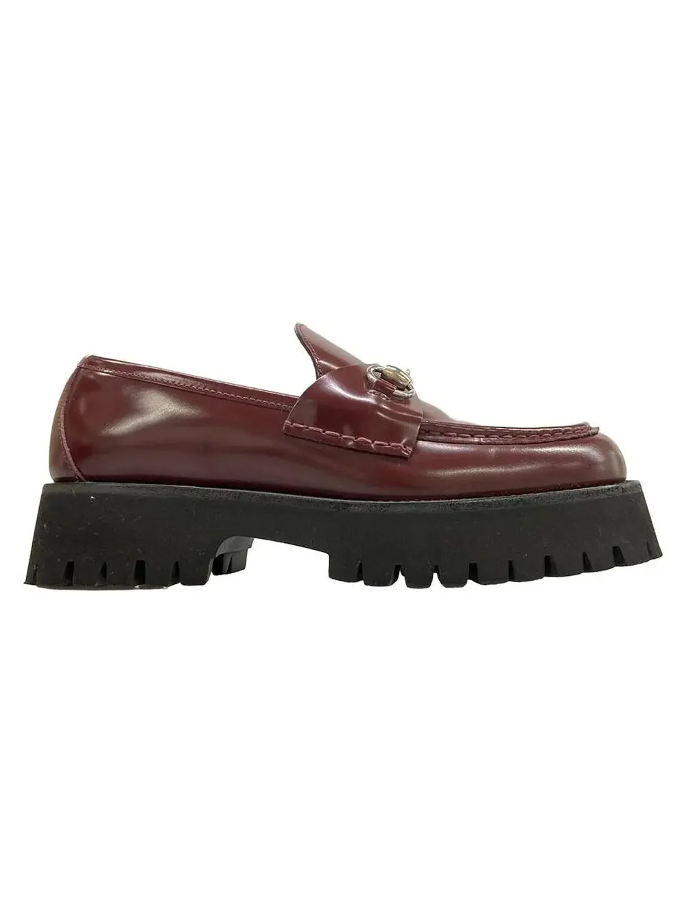 Gucci Bordeaux Leather Women's Shoes #285645G79B